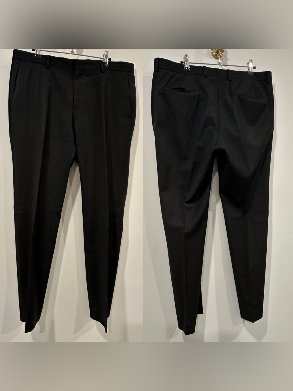 HUGO Hugo Boss Men’s Black 2-Piece Suit – Genius – Size 42S / 52C - Picture 13 of 16